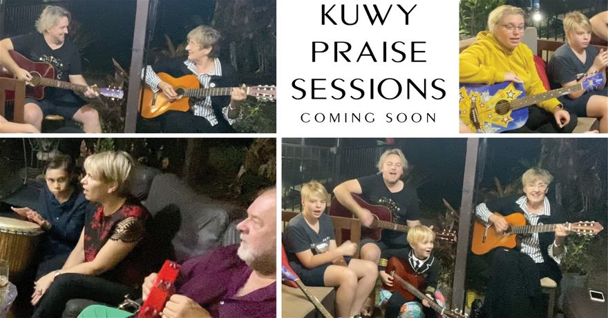 It's been a while, so we're still rehearsing ( kids learning new instruments too )
