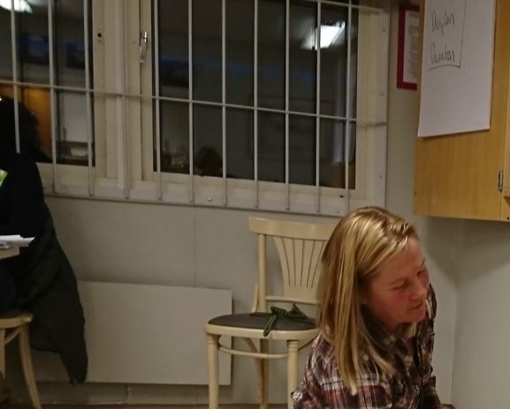 Lyra och jag visar  trix på en kurs ! 