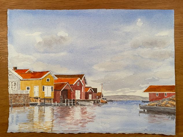 018 20241218 Hasselösund 39x29 cm SÅLD