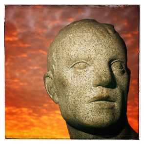 Ansikt solnedgang Vigeland Bok 1