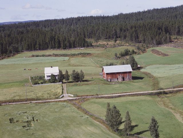 Solhaug 34/37 Bergesidevegen 705. Foto: Widerøe AS - på 1960-tallet.