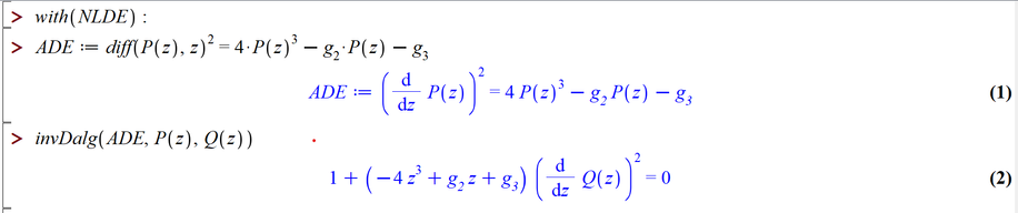 Computing with the NLDE package