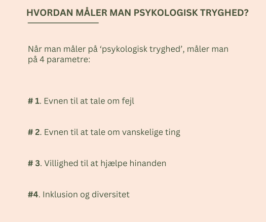 Hvordan måler man psykologisk tryghed (1)
