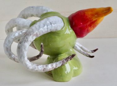 Groene kop Witte hoorns (7)