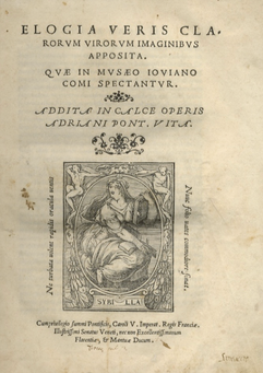 Giovio P.  Elogia veris clarorum virorum imaginibus apposita. Quae in 