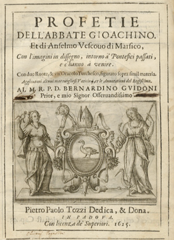 PROFETIE dell’abbate Gioachino. Et di Anselmo vescovo di Marsico, con 