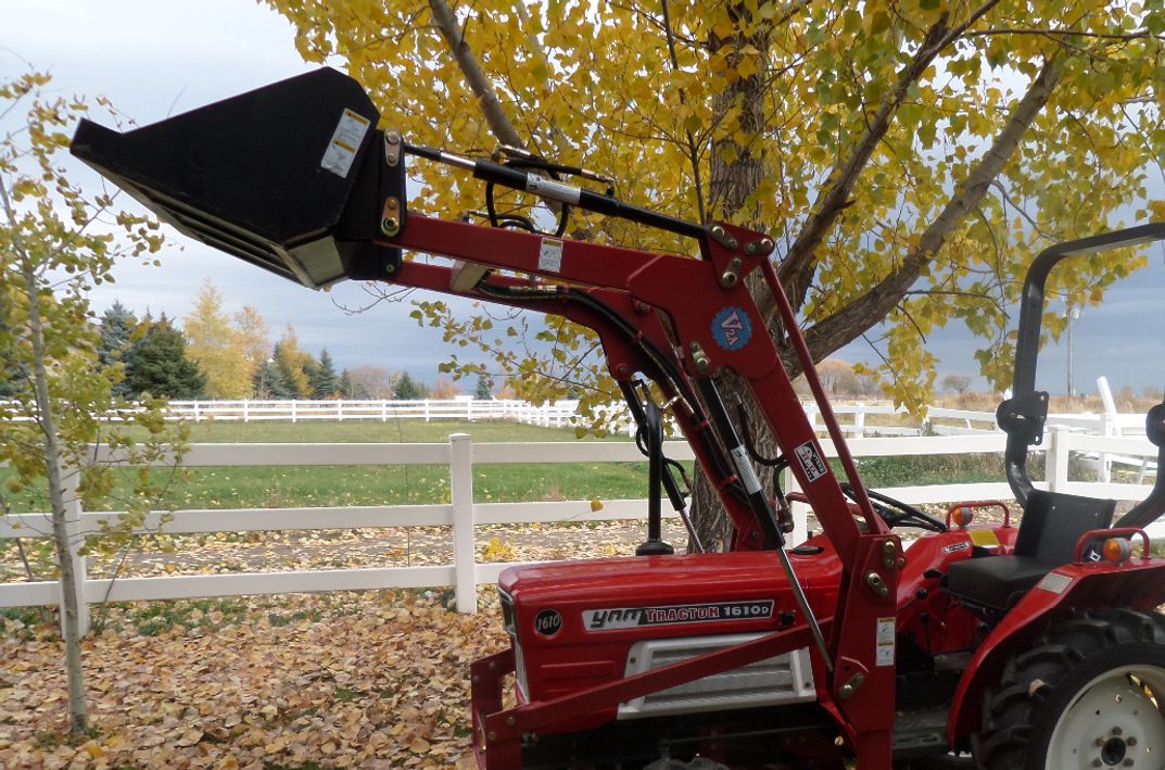 $11900 
20 HP YNM 1610-D 4x4 -3 cylinder Diesel 4x4  
big enough to pickup a good load of dirt in the bucket- with the 4x4 and Diesel engine enough power to get it loaded with dirt 
has a new loader, tires, Clutch, paint, seat ROPS, 
the loader has self leveling Bucket- and single stick joystick control 
4x4 or 2x shift out 
good little yard tractor- can operate a 4ft field mower- 4 ft tiller - and other smaller attachments 
don@biglittletractor.com --  208-390-2774  