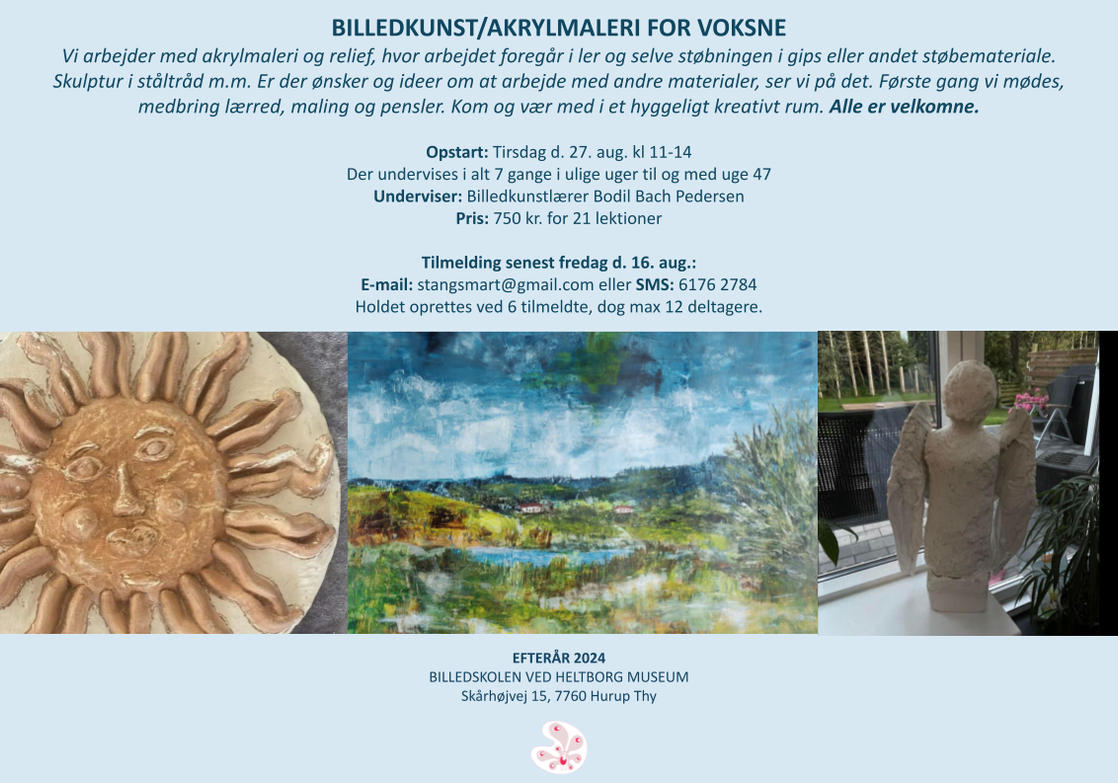 Tirsdagshold_Billedkunst og akrylmaleri_Efterår 2024