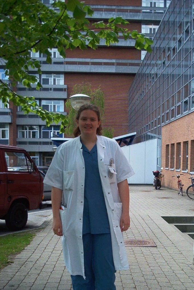Trine på arbejde på Holstebro sygehus.