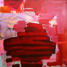 `Tokyo`, acrylic on wood, 4X4 ft / 125X125 cm, 2012