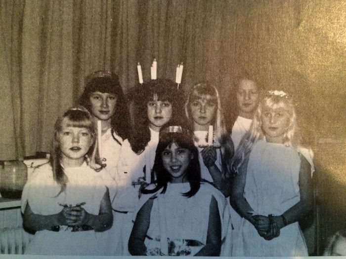 Lucia optog på skolen julen 1966