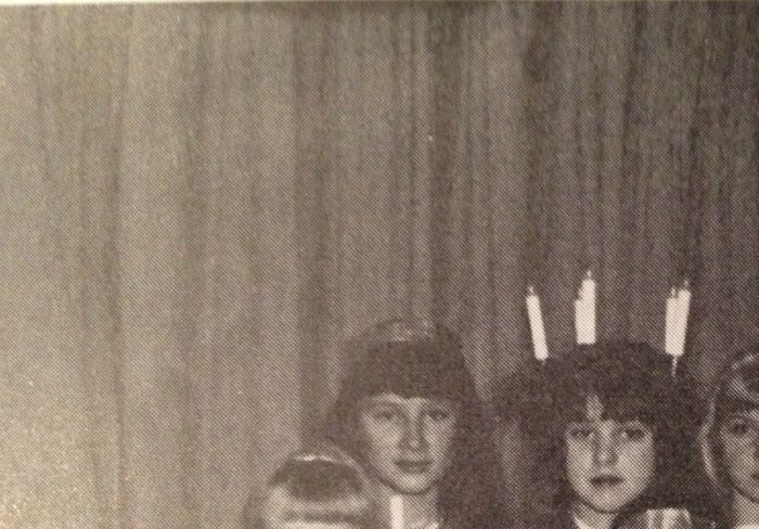 

Lucia optog på skolen julen 1966

