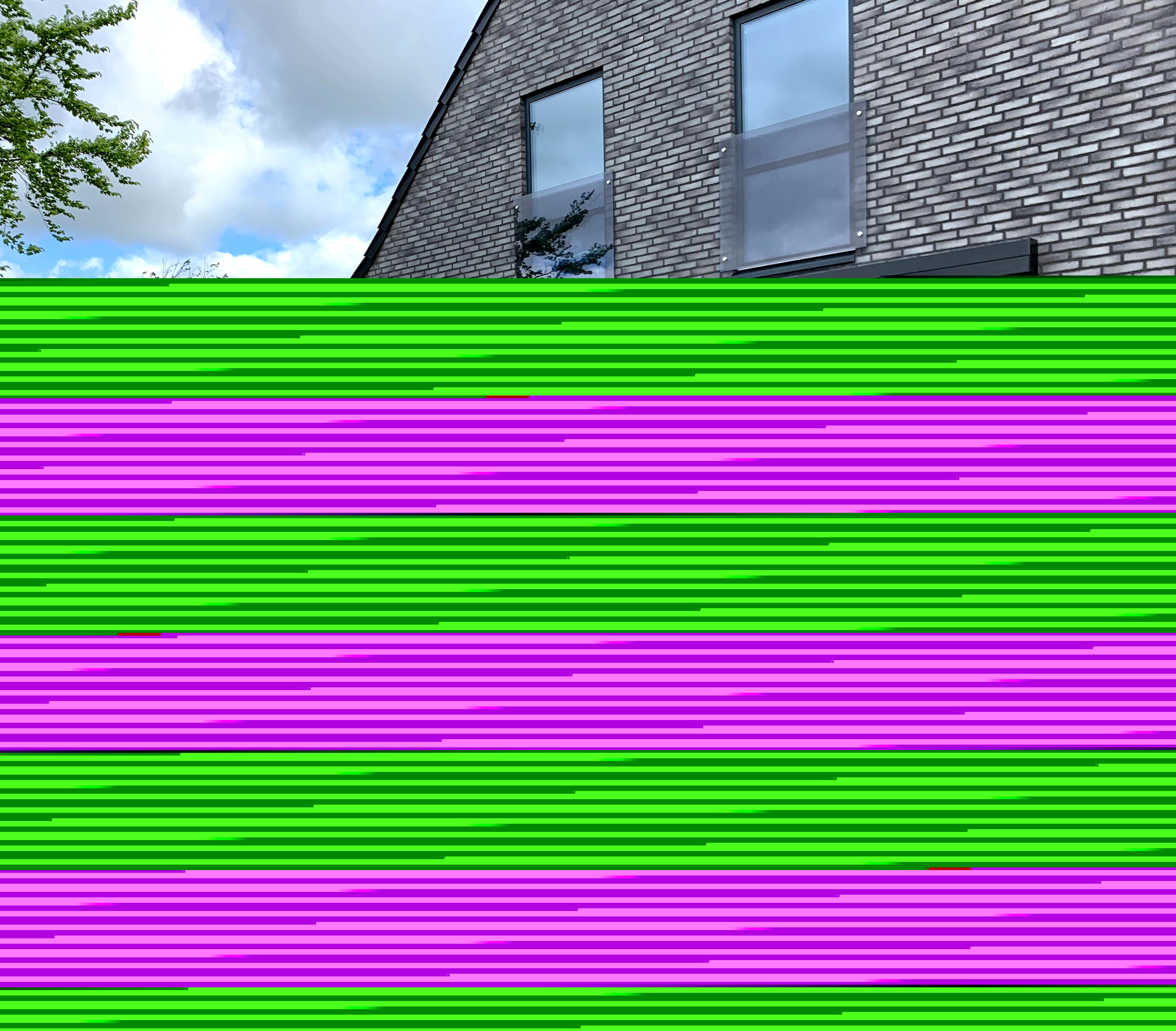 Terrassemarkise med vindblocker Hjallerup. 