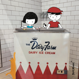Dairy Farm ceramic coaster