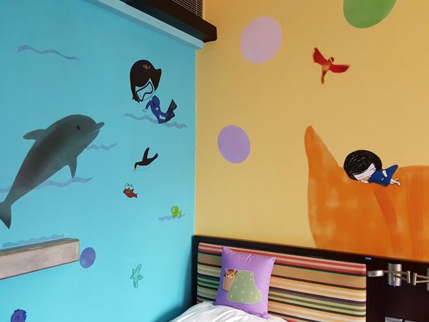 Room 1037 after Bluey checked in! Bluey has magic power and she brings joy to everywhere she stays.