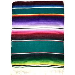 Large Sarape-Saltillo - Teal