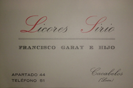 Licores Sirio