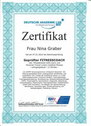 Fitnesszertifikatdeutsch