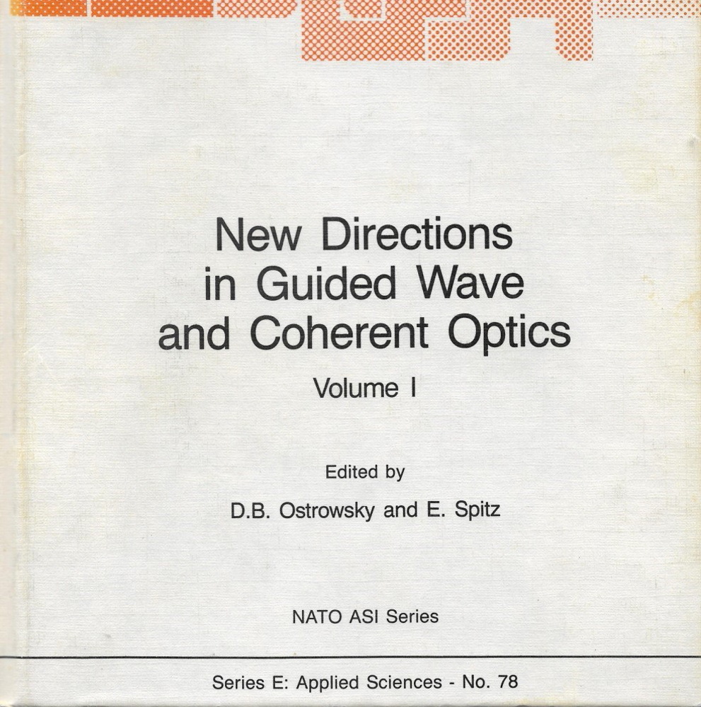 Adv. Study Institute 1982