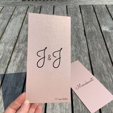 J&J huwelijks uitnodiging