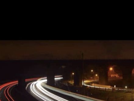 Castlecary arches Banknock at night