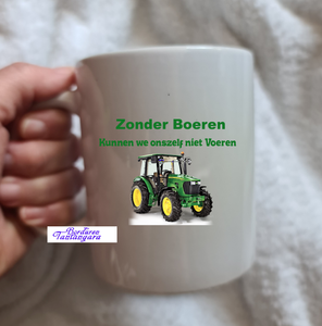 boer, mok met bedrukking, zonder boeren geen,