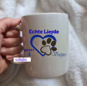 honden liefhebber, katten liefhebber, katten mok, mok met kat, mok met hond, mok bedrukt, bedrukte beker