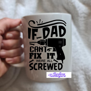 vaderdag mok, als jij t niet kan maken, mok met foto, mok bedrukken, mok kado, mok cadeau