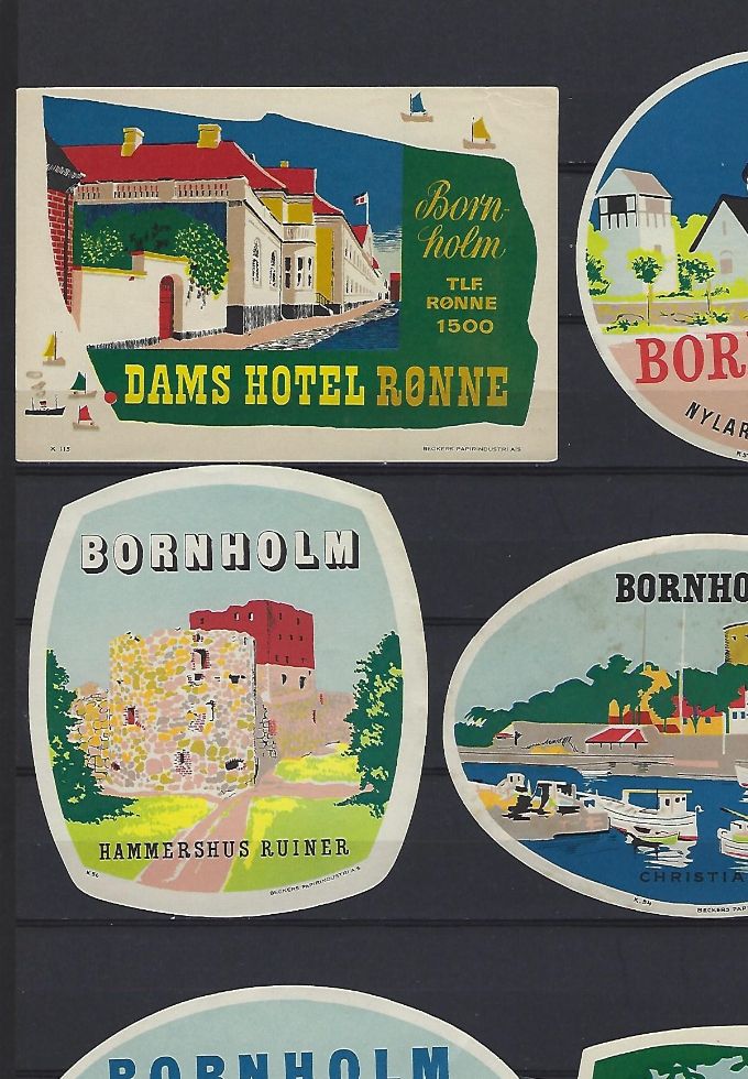 Kuffertmærker fra Bornholm