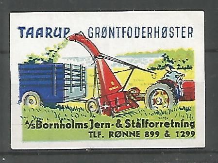 Jeg søger denne mærkat fra Bornholm jern & Stål forretning