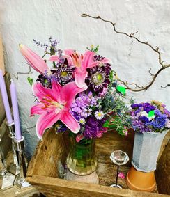 Buketter av egenodlade blommor