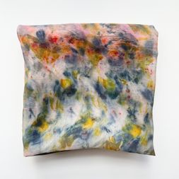 Botanically dyed silk scarves and pocket squares