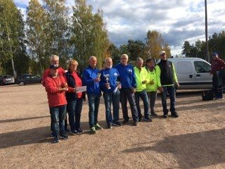 Här är Vinnarna  Mats Kaarlo o Christer  i Mitten från Hjorted Trippeln den 30 / 9