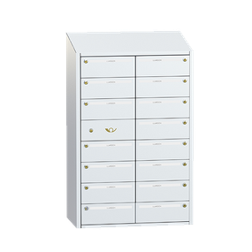 Fastighetsboxar vit