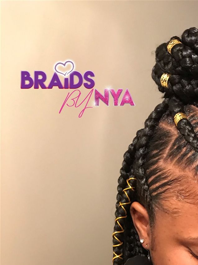 Stitch Feed Ins With Large Box Braids