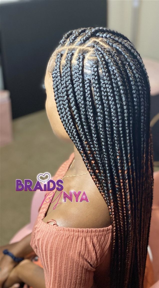 Medium box braids
