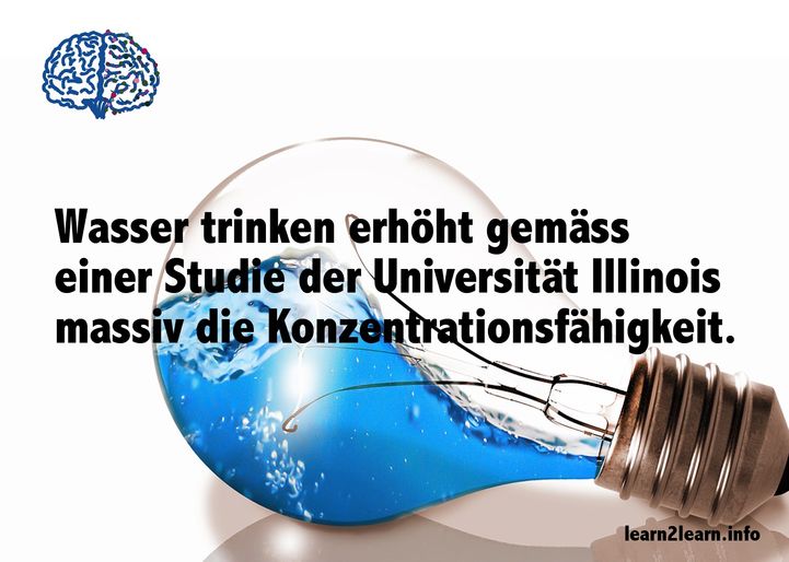 Spruchkarte Wasser trinken