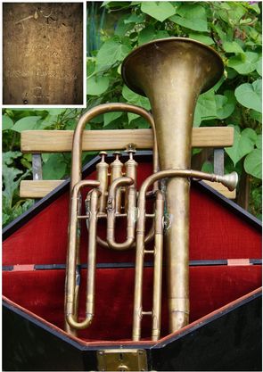 Baryton Saxhorn in Bb + C Halari Paris ca. 1880