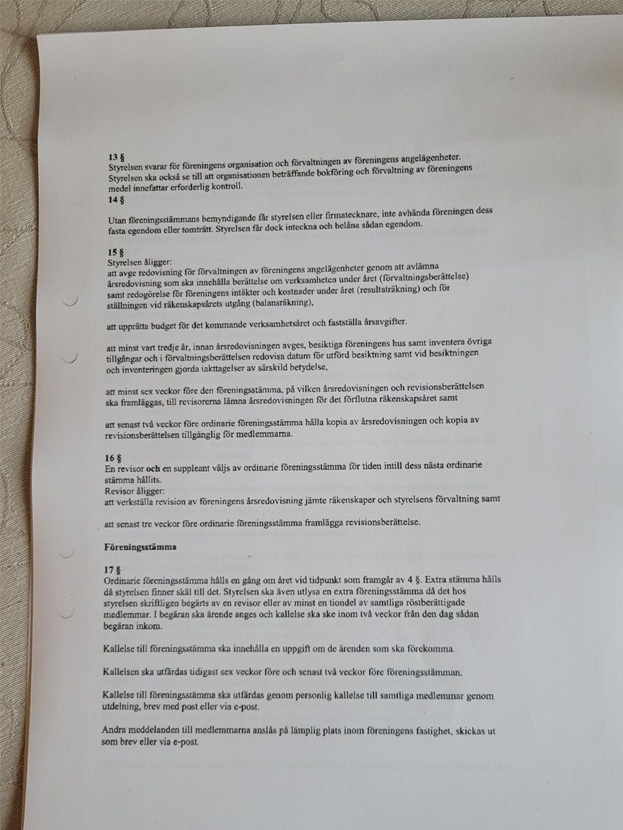 Stadgar sid 3/9