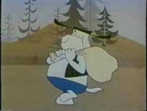 cartoon van hond