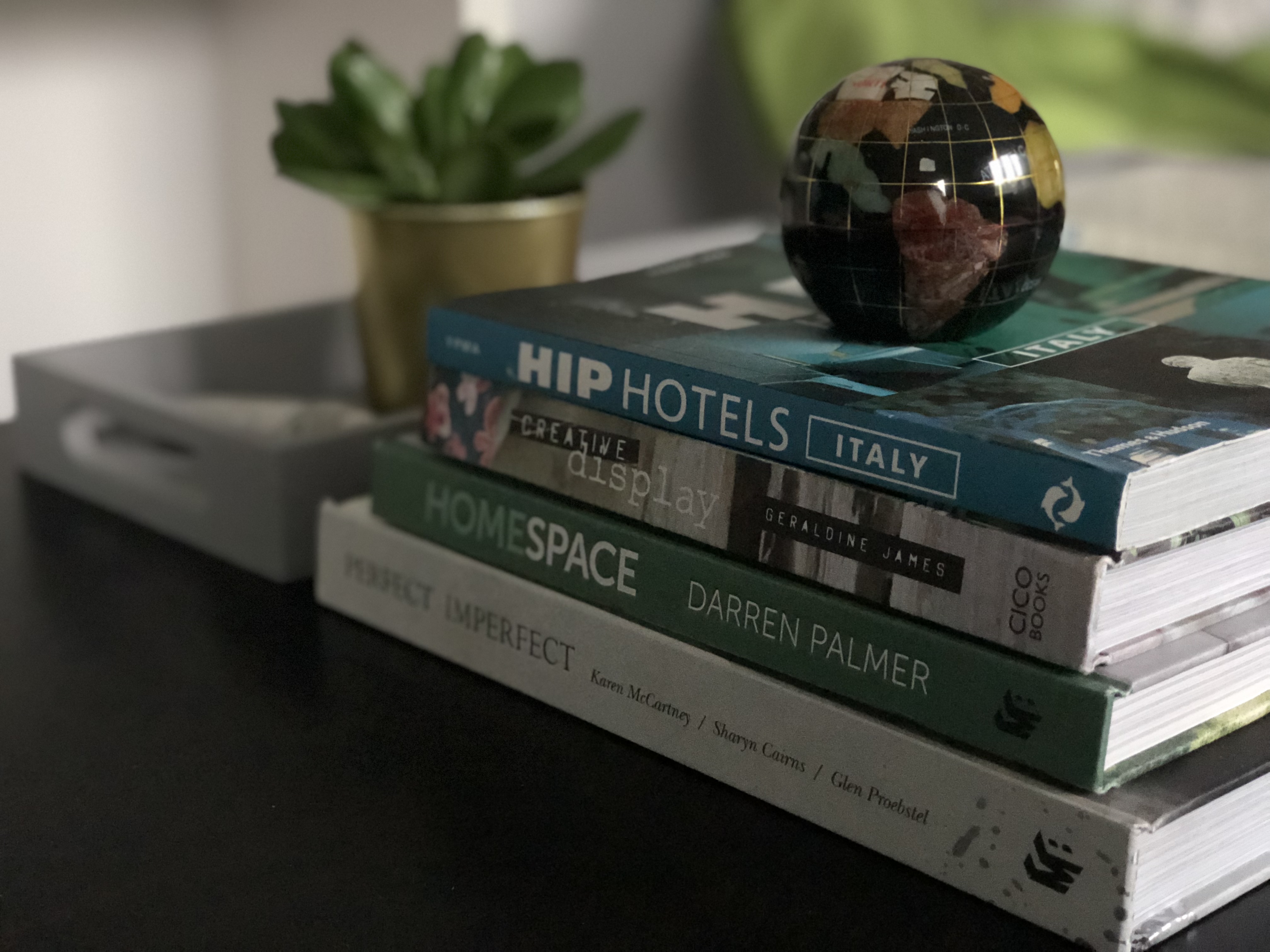 Coffee table books display
