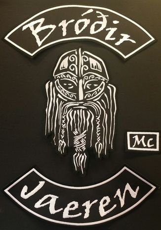 Brodert MC Rygg patch