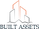 Logo de BUILT ASSETS Togo avec des immeubles, symbolisant notre expertise en immobilier