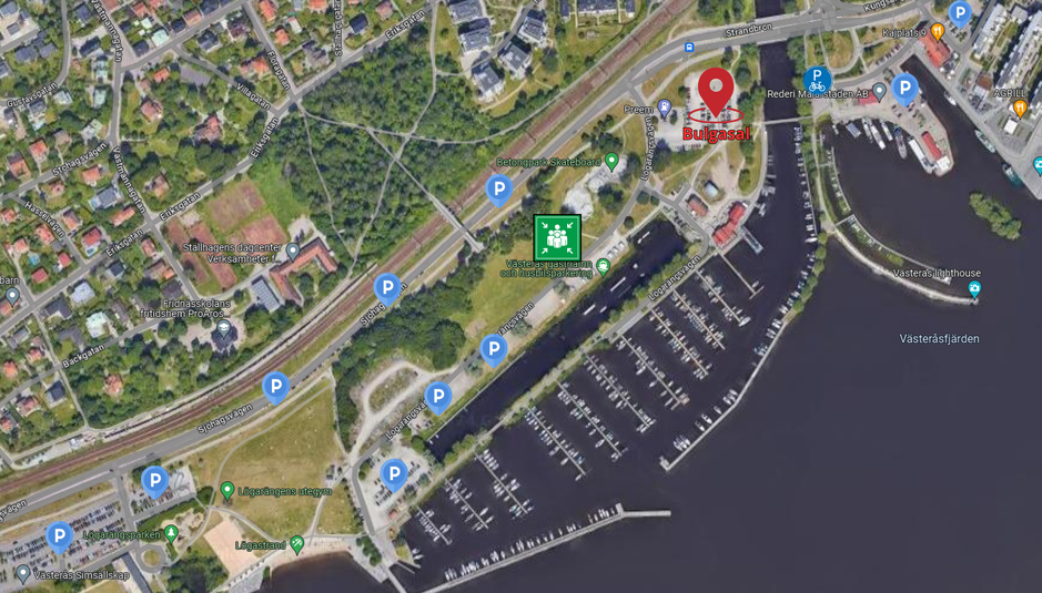 karta, map, västerås, bulgasal metalfest, parkering, hamnen,mälaren,båt, camping