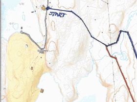 Turkart til Buskøyvatnet.