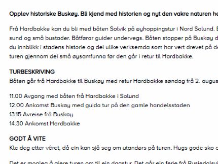 Øyhoppingstur til Nord Solund - beskrivelse.