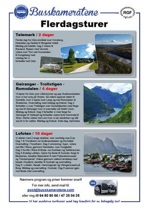 Flere dagers turer