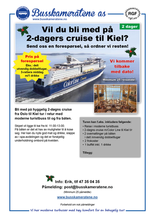 Kiel-cruise 2-dager