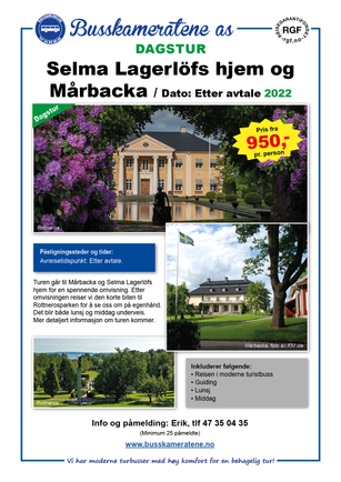 Mårbacka-Rottneros dagstur