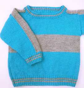 Aqua Stripe Jumper